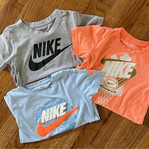 Lot of 3 boys Nike T-shirts size 6